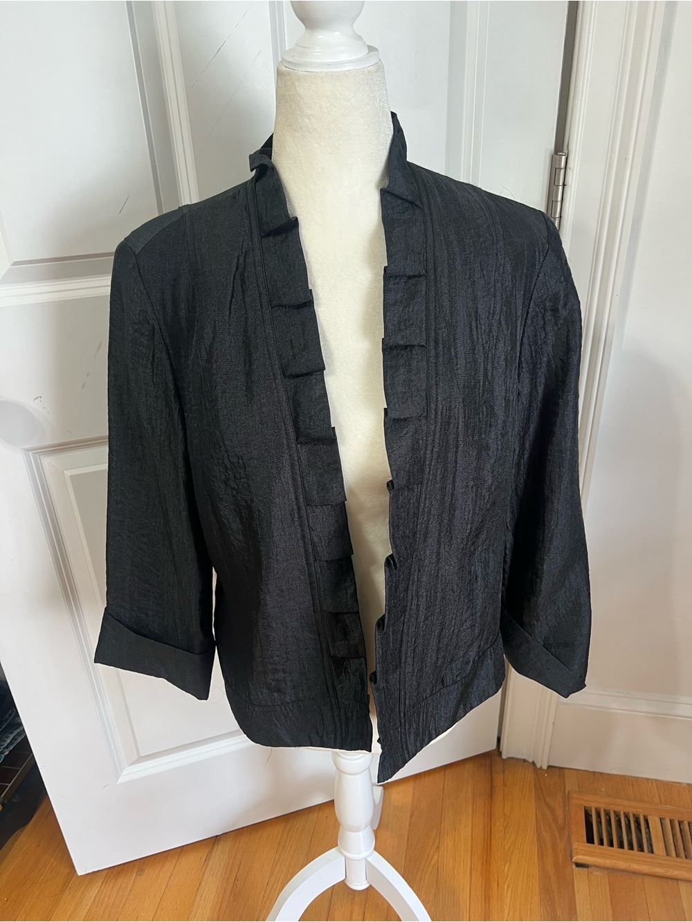 Textured Open-Front Women's Jacket